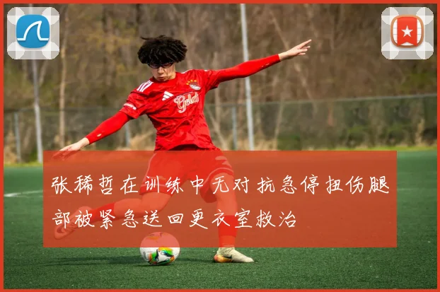 张稀哲在训练中无对抗急停扭伤腿部被紧急送回更衣室救治